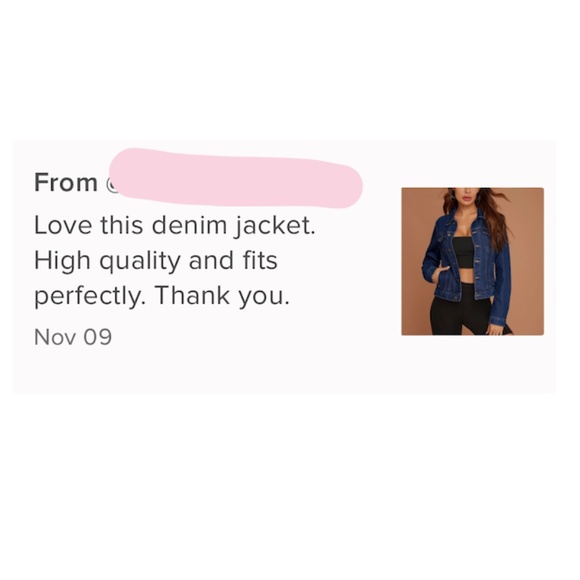Black Denim Jean Jacket Classic Button Up / Down Front Pockets - Picture 10 of 10